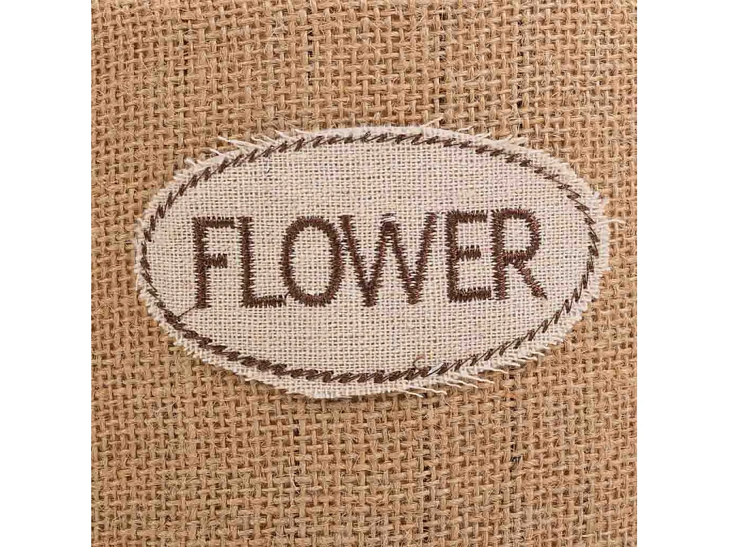 Cestino in filo di tessuto marrone d19x11,5h