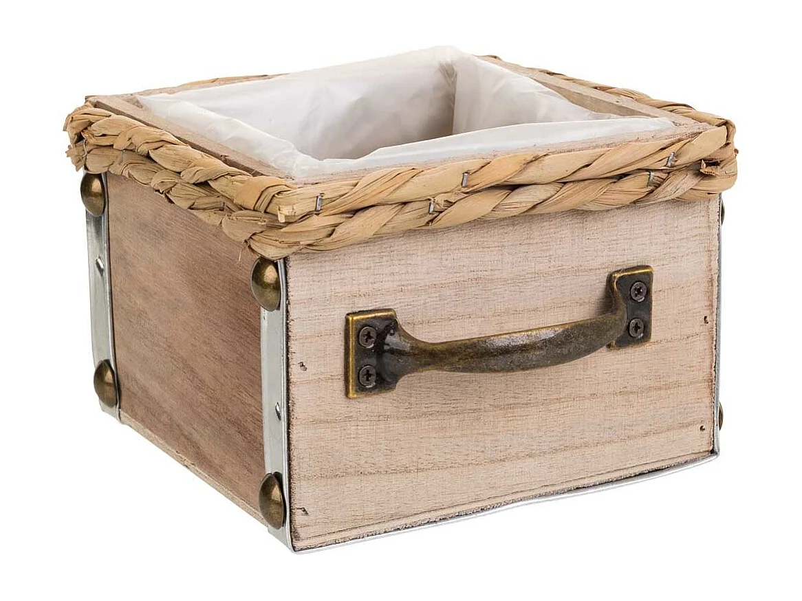 Cassetto in legno marrone 15x15x10,5h