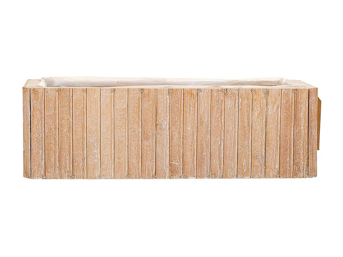 Rechteckiger brauner Holzkorb 35,5x14,5x11h cm