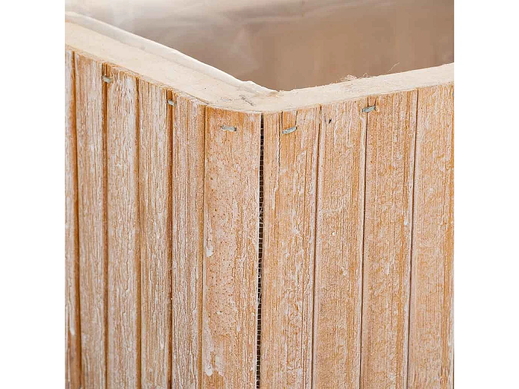 Rechteckiger brauner Holzkorb 35,5x14,5x11h cm