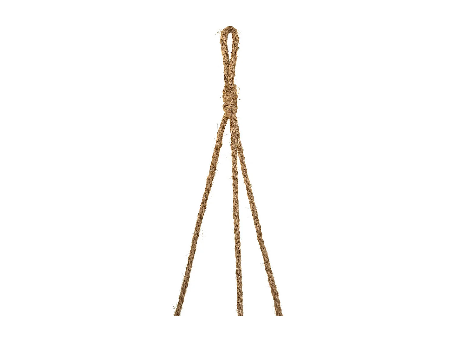 Cestos suspensos de fibra natural marrom d27.5x25h-d22x18