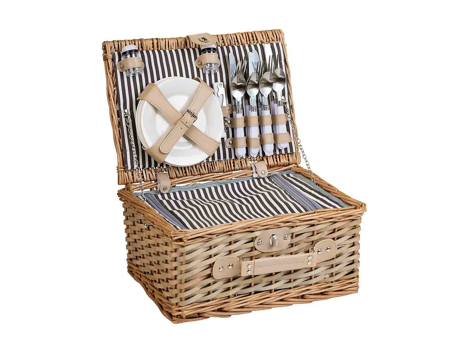 Cestino pic-nic marrone 40x28x19h