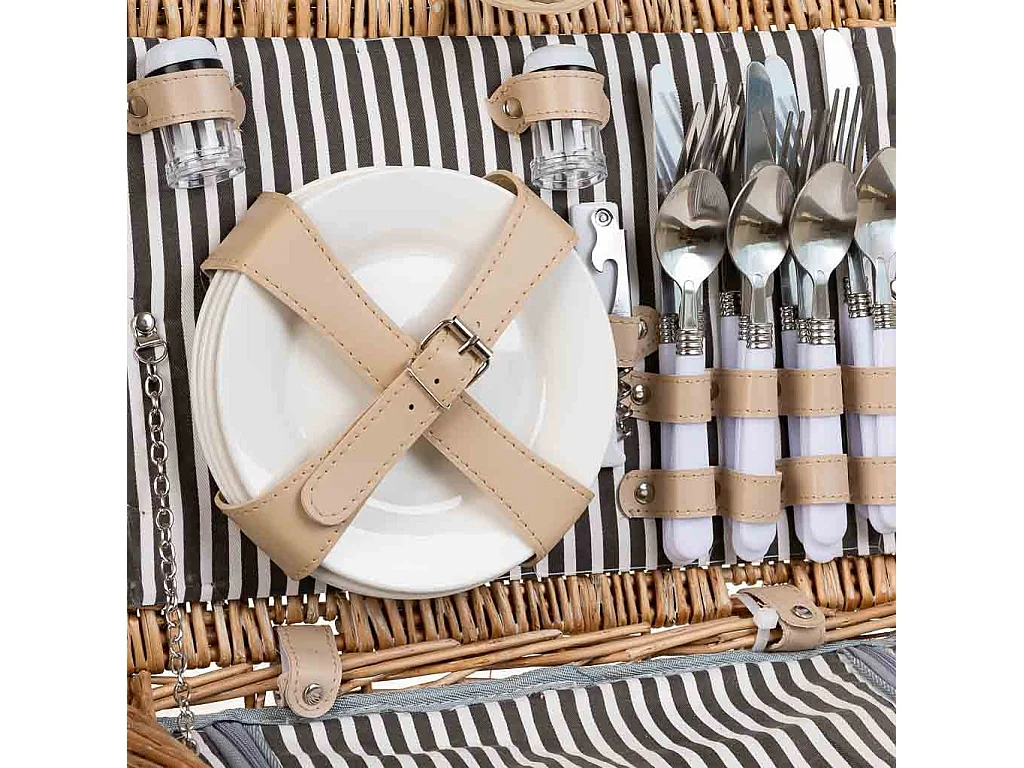 Cestino pic-nic marrone 40x28x19h