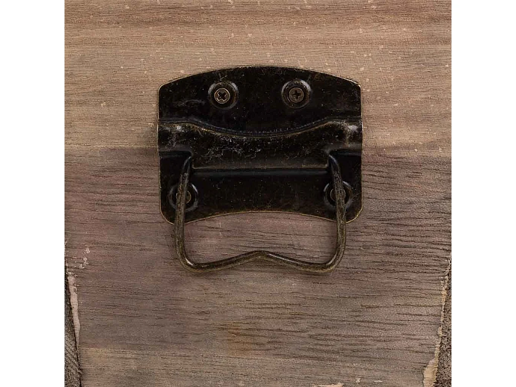 Gaveta de madeira castanha 25x13x12