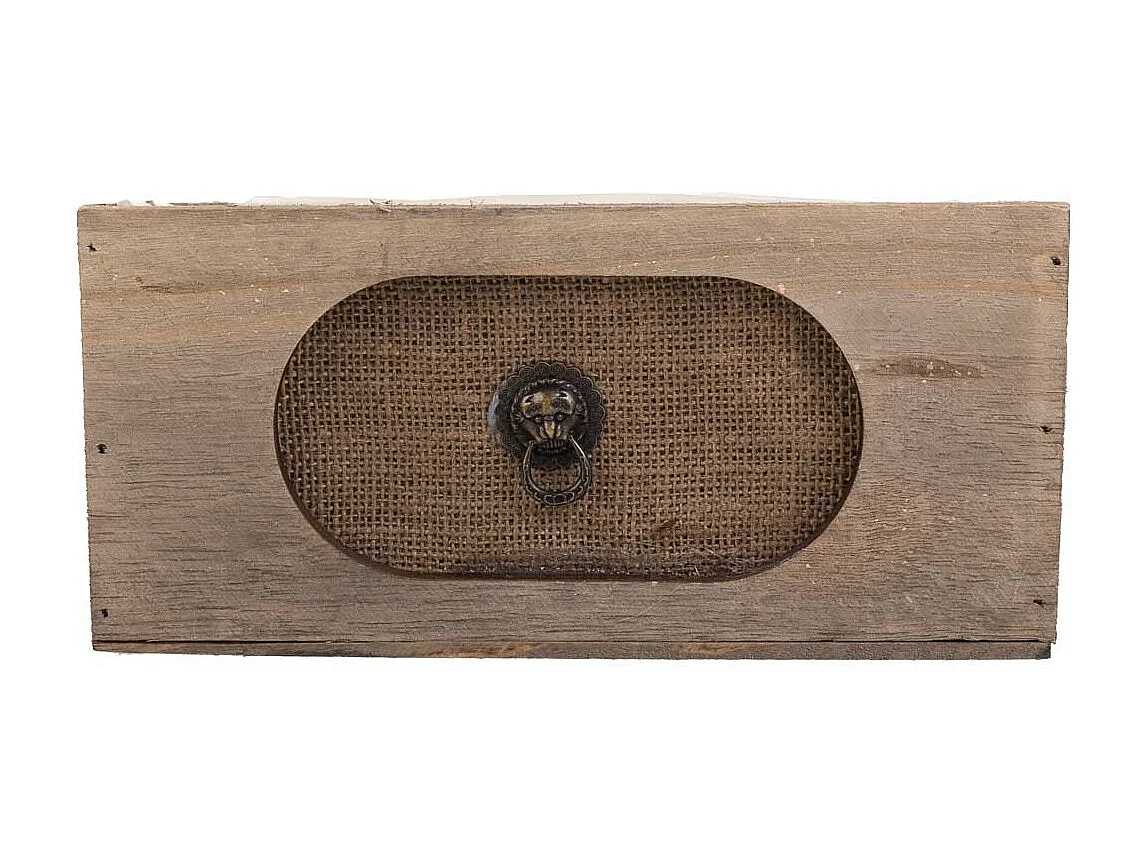 Gaveta de madeira castanha 25x13x12