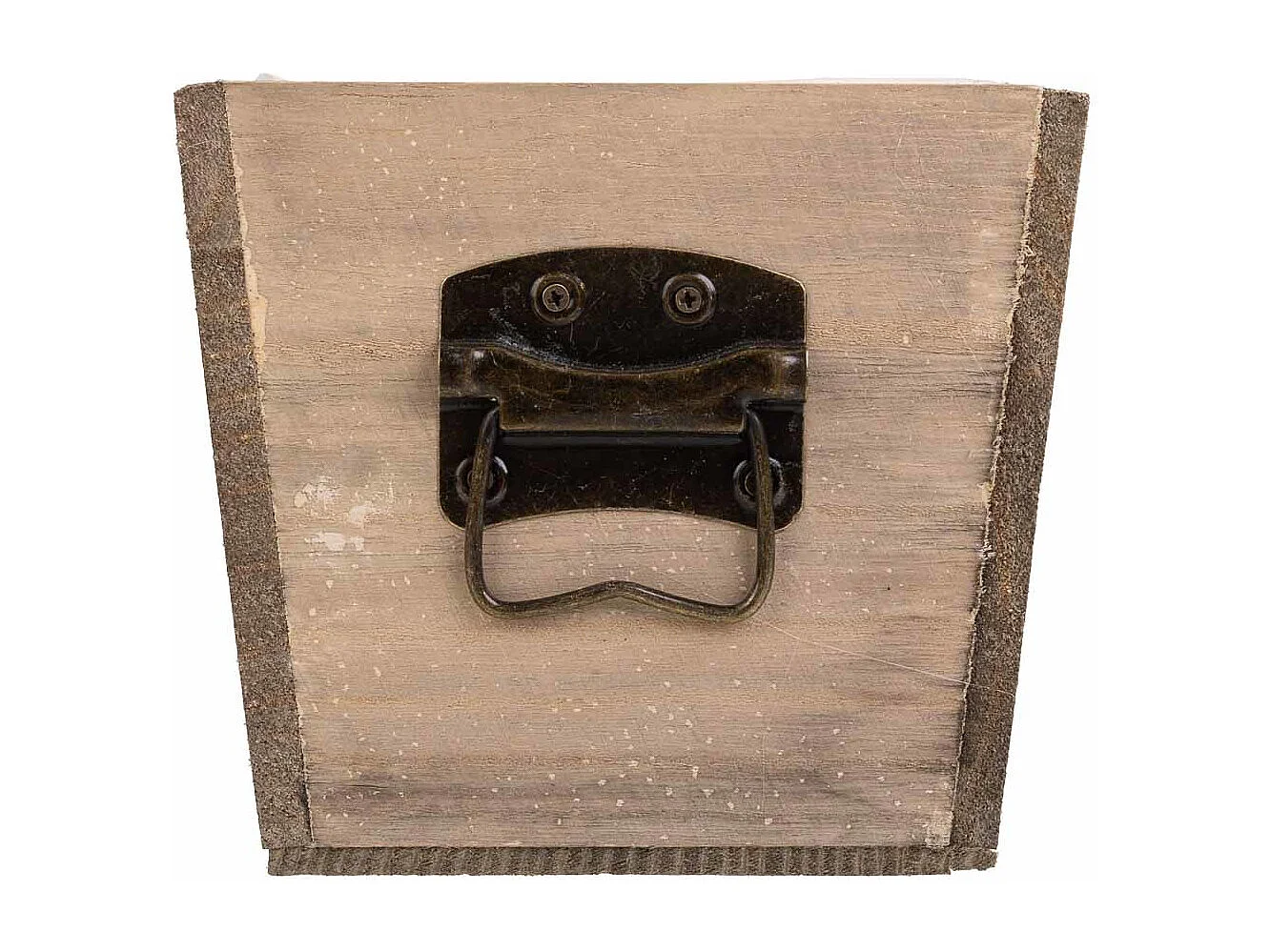 Gaveta de madeira castanha 25x13x12