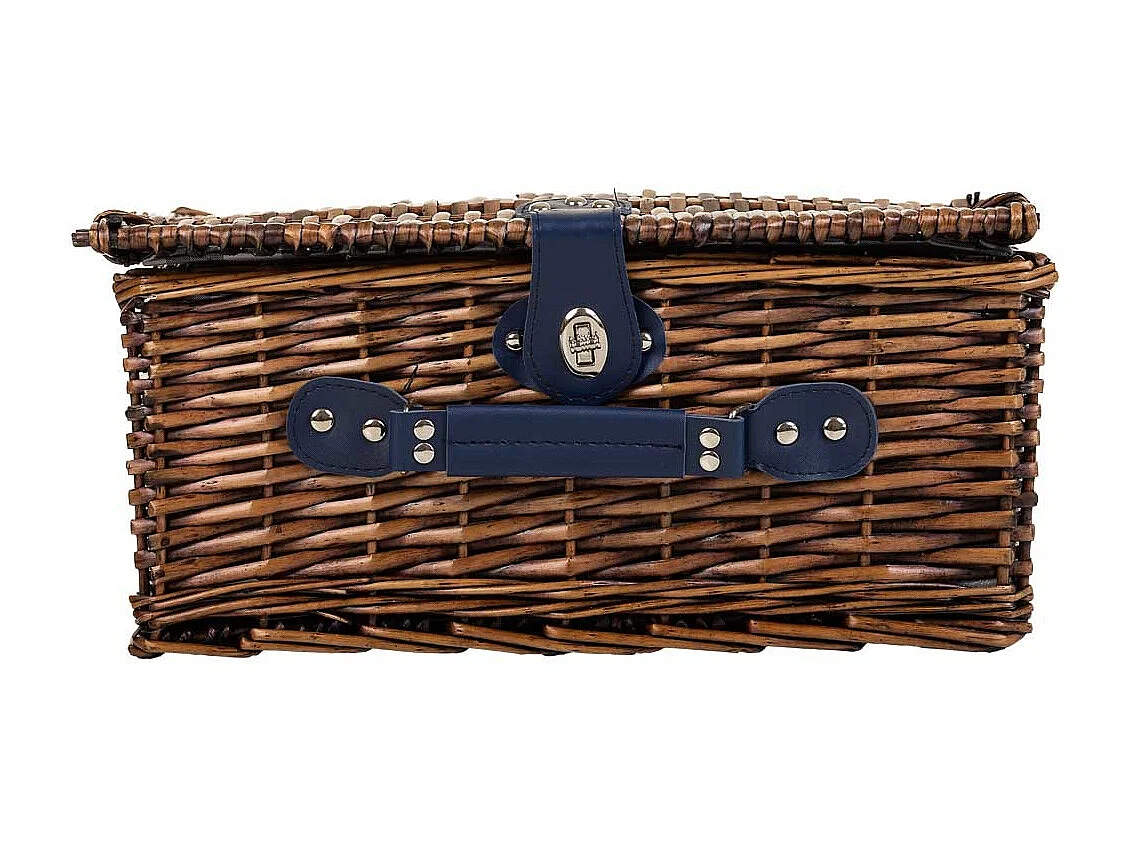 Cesta de picnic marrón 40x28x20