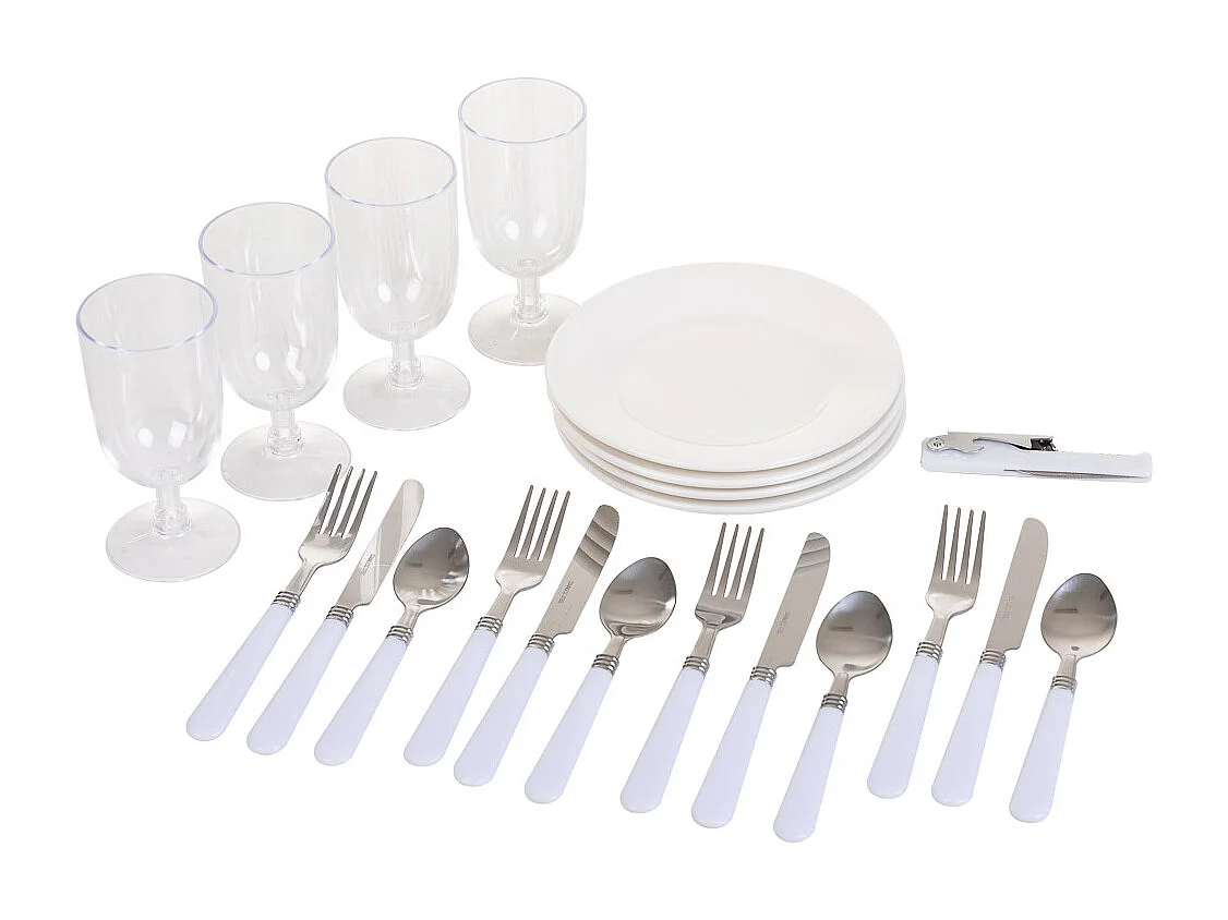 Cesta de picnic marrón 40x28x20