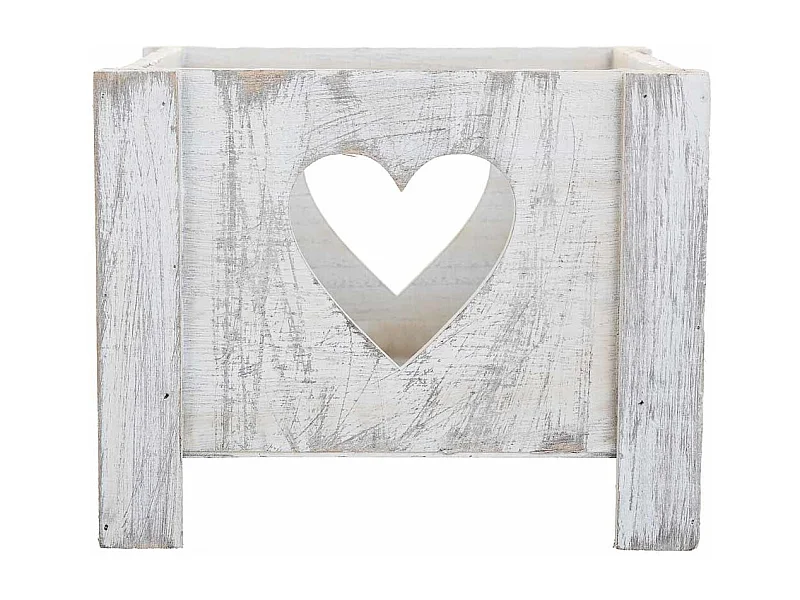 Set 2 Cestos de madera blancos