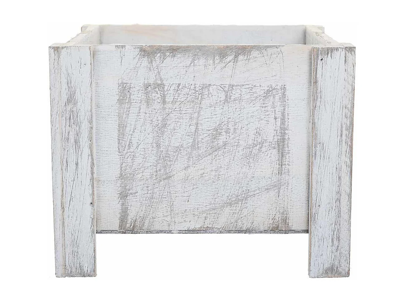 Set 2 Cestos de madera blancos