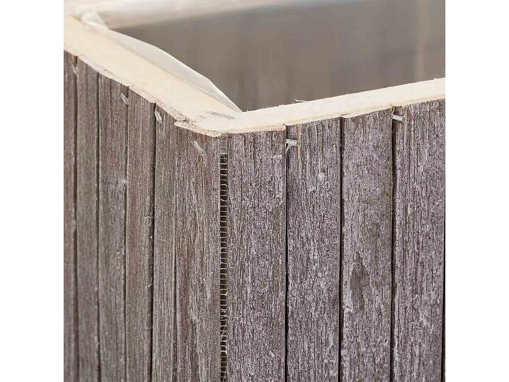 Rechteckiger grauer Holzkorb 30,5x14,5x11h cm