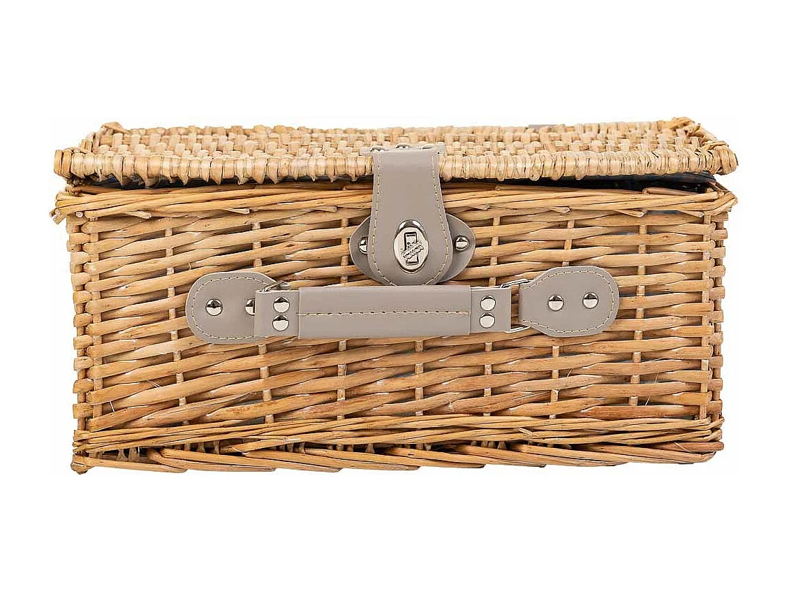 Cesta de piquenique marrom 40x28x20