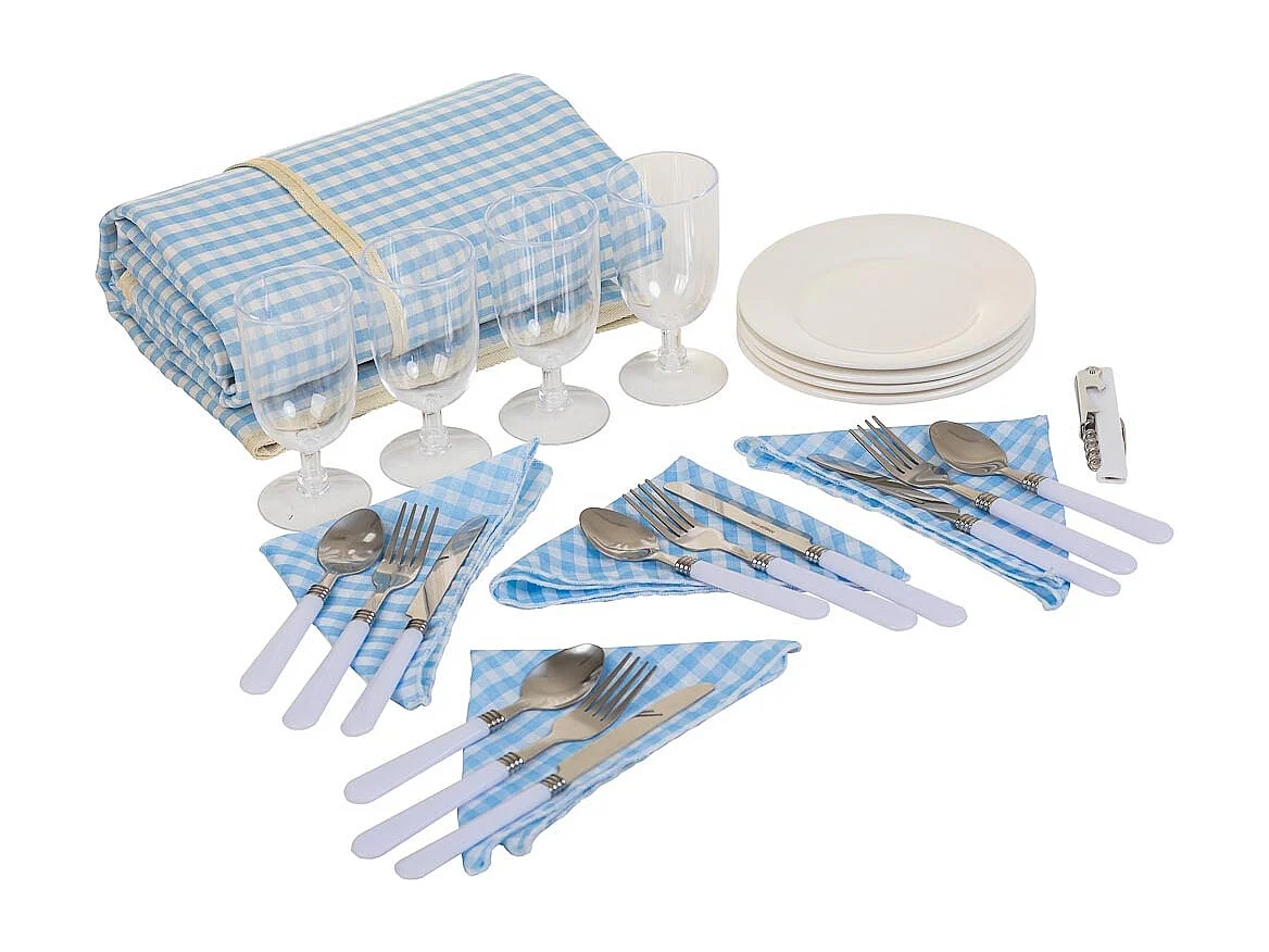 Brauner Picknickkorb 40x28x20h cm