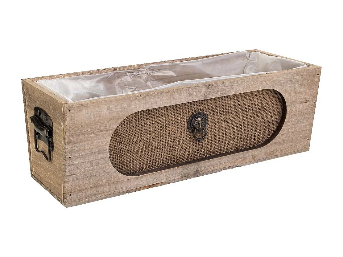 Braune Holzschublade 35x13,5x12h cm