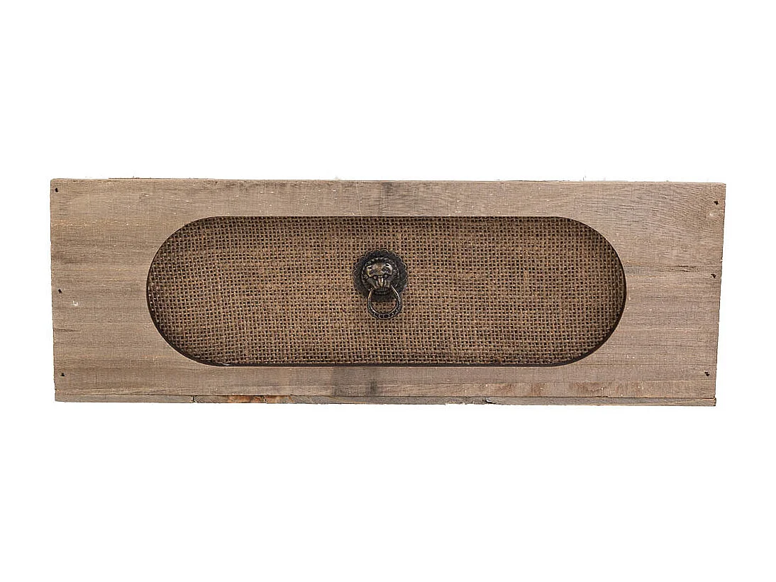 Braune Holzschublade 35x13,5x12h cm