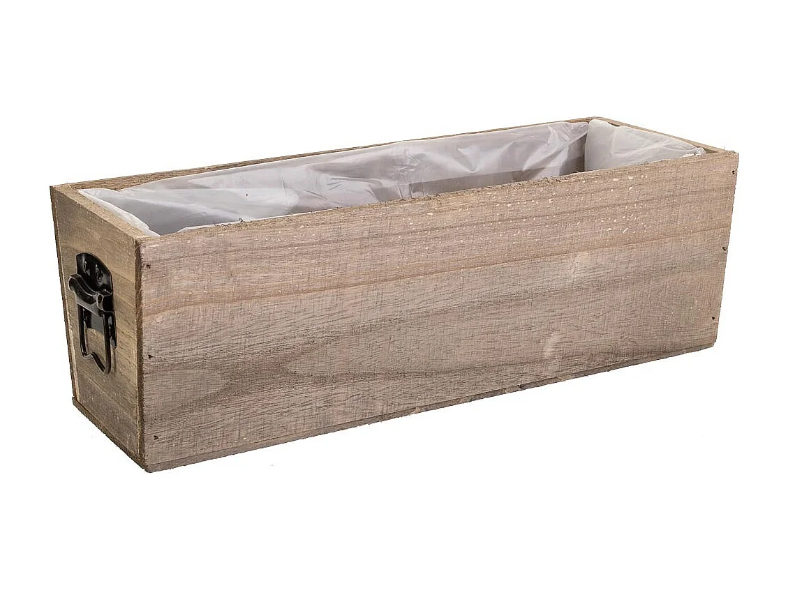 Braune Holzschublade 35x13,5x12h cm