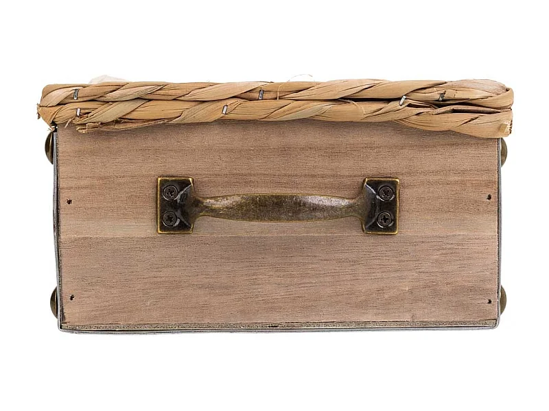 Cajón de madera marrón 20x20x10