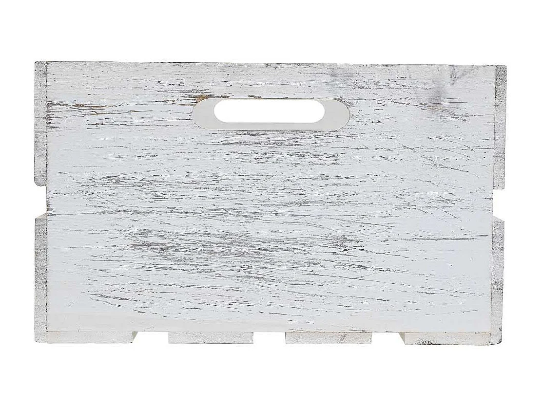 Set 4 Cestos de madera blancos