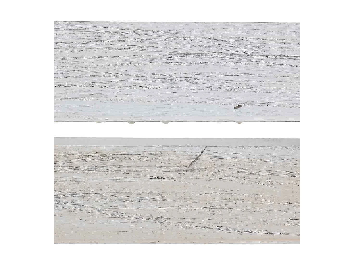 Set di 4 cestini in legno bianco