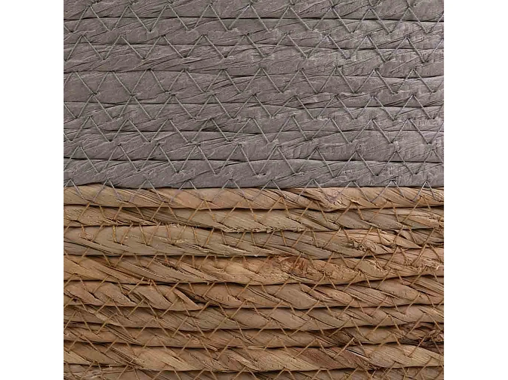 Cesto gris de cuerda trenzada 40x30x18