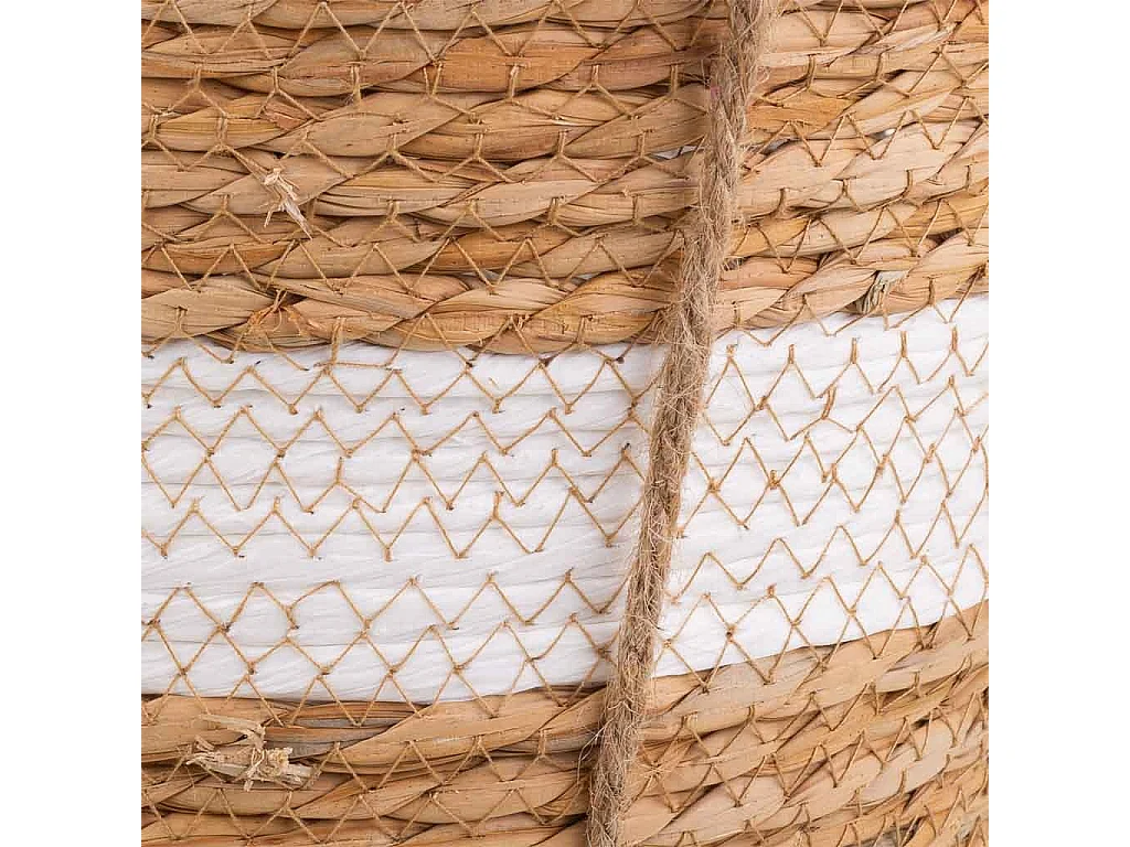 2 cestos colgantes color marrón