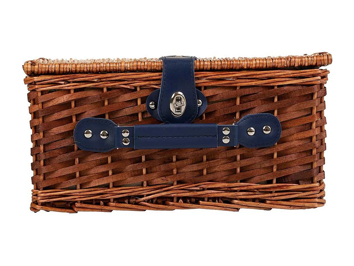 Cesta de piquenique marrom 38x26x19