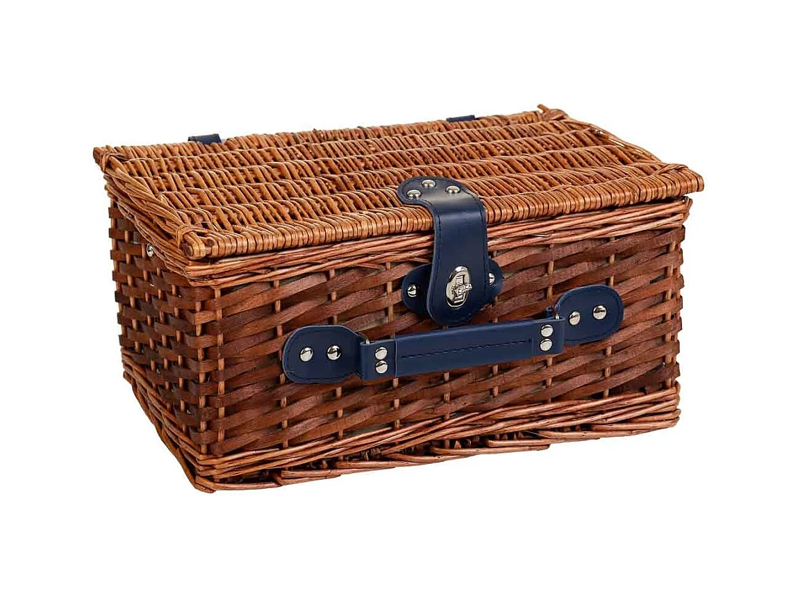 Panier pique-nique marron 38x26x19h