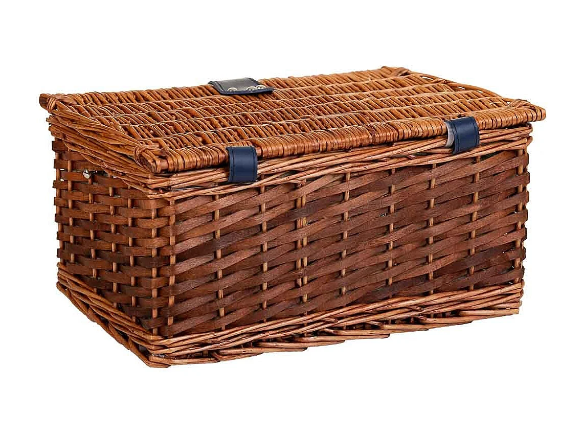 Panier pique-nique marron 38x26x19h