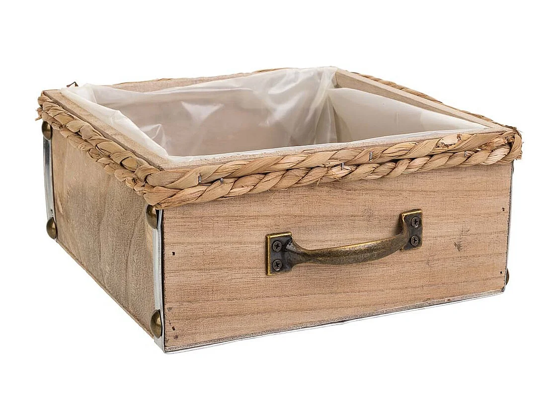 Cassetto in legno marrone 23,5x23,5x10,5h