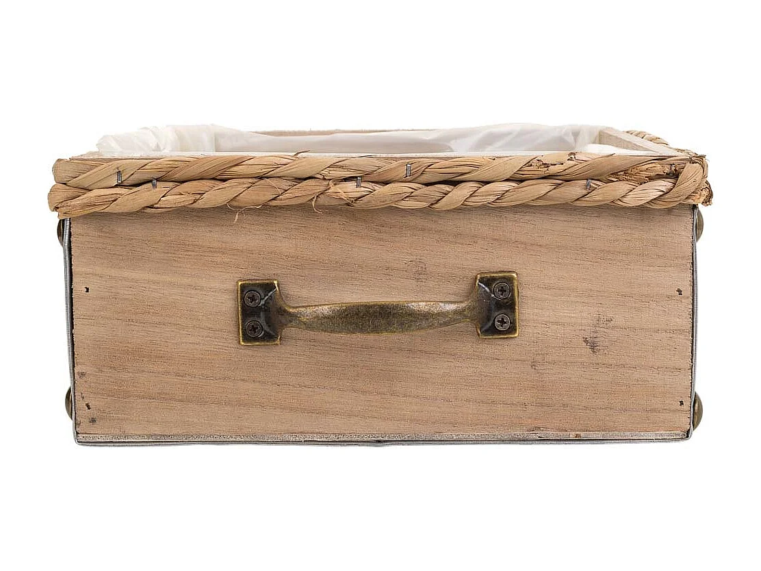 Braune Holzschublade 23,5 x 23,5 x 10,5 h cm