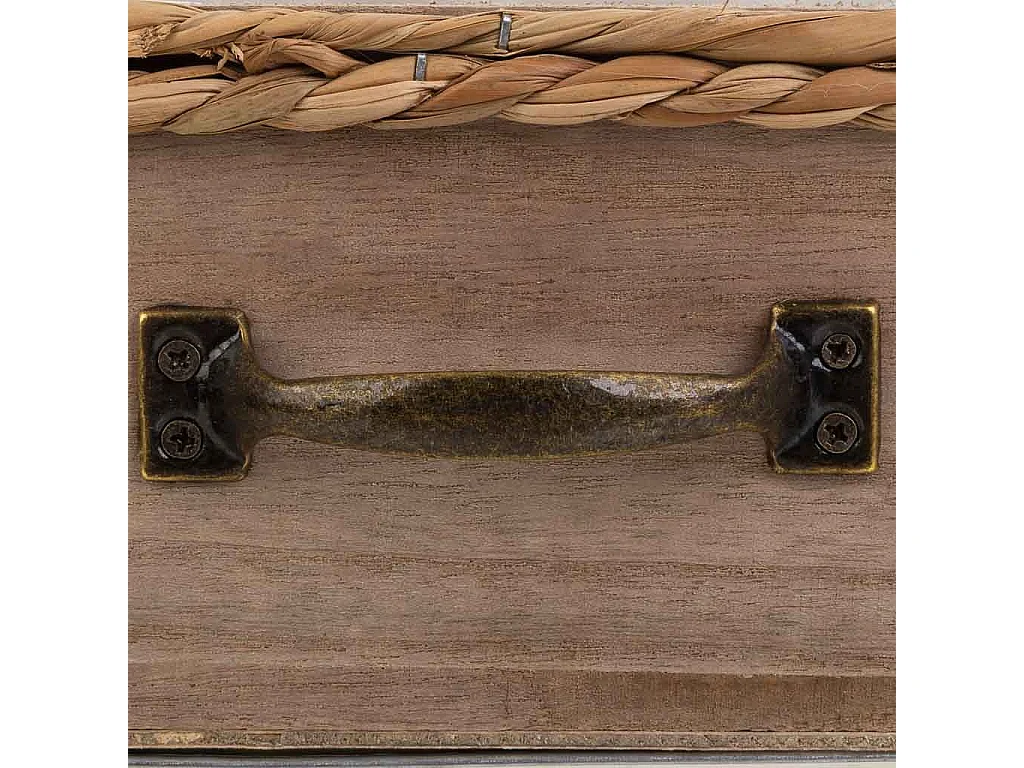 Braune Holzschublade 23,5 x 23,5 x 10,5 h cm