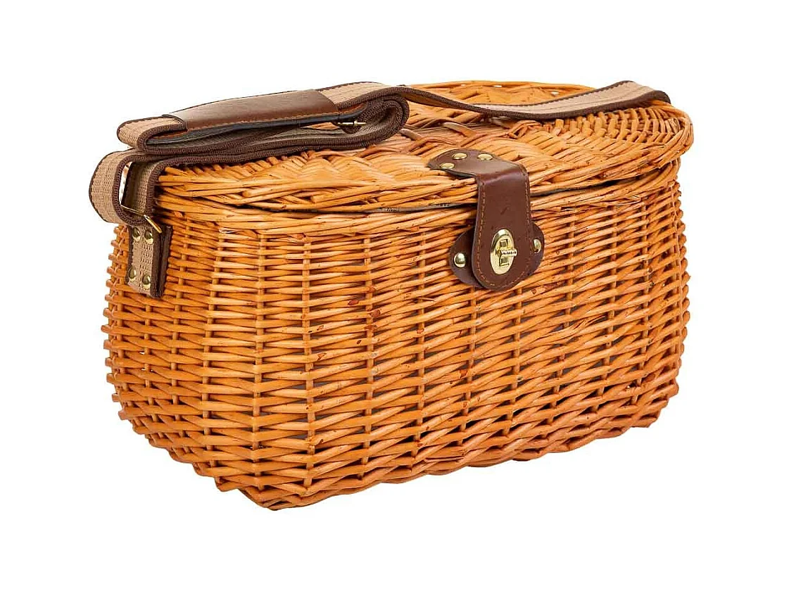 Panier pique-nique marron 40x28x22h