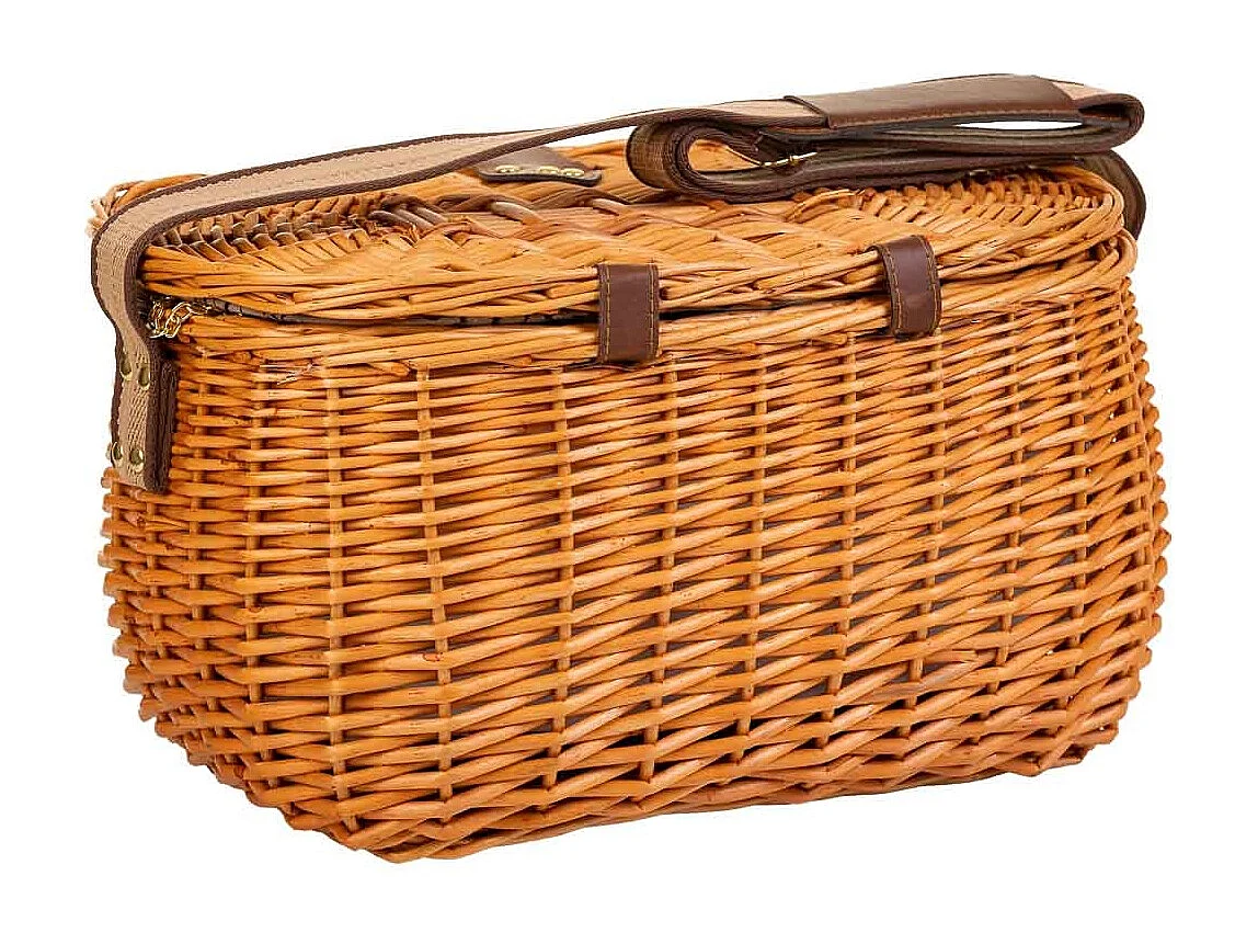 Brauner Picknickkorb 40x28x22h cm