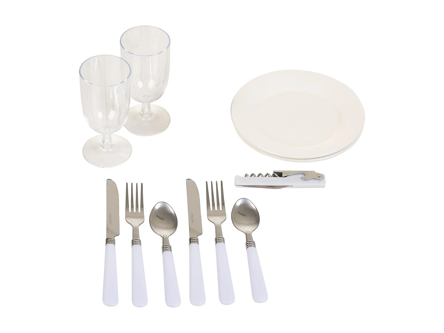 Brauner Picknickkorb 40x28x22h cm