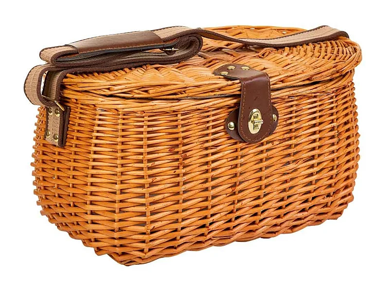 Brauner Picknickkorb 40x28x22h cm