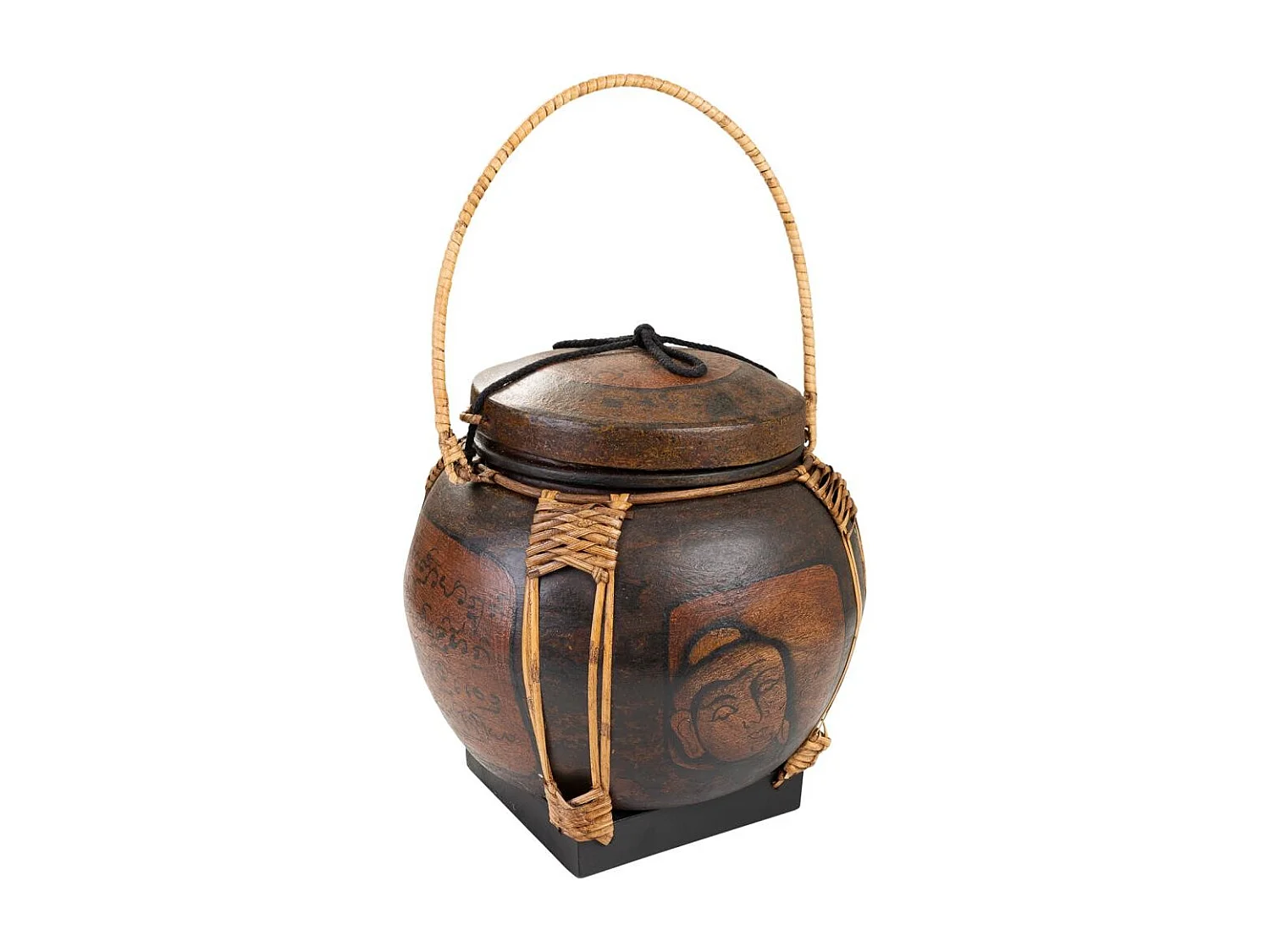 Reiskorb thailÃ¤ndischer Herkunft 30,5x30,5x33h cm