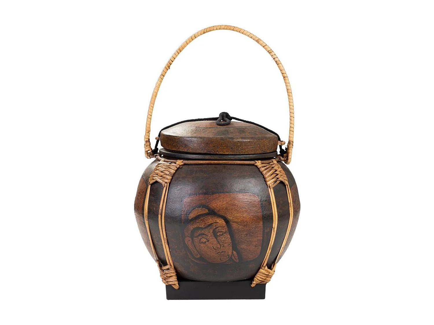 Reiskorb thailÃ¤ndischer Herkunft 30,5x30,5x33h cm