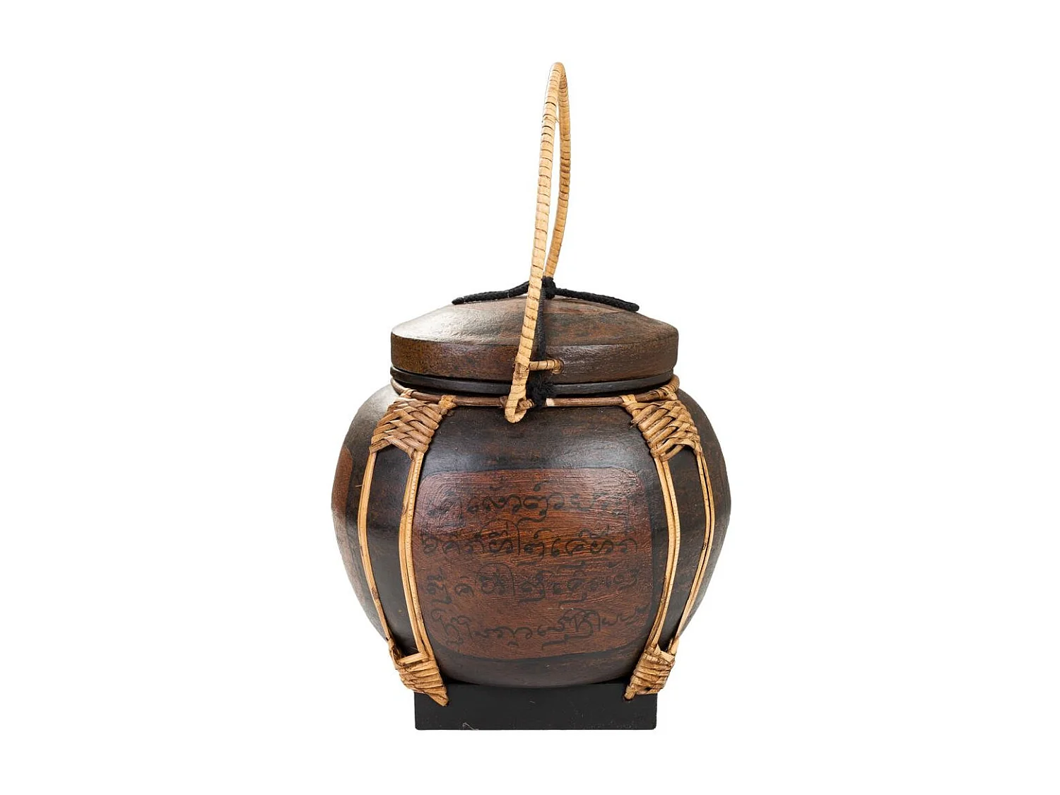 Reiskorb thailÃ¤ndischer Herkunft 30,5x30,5x33h cm