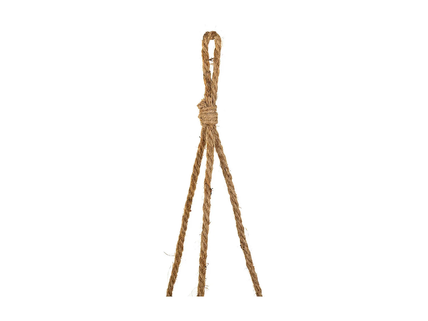 Cestini pensili in fibra naturale marrone d26x25h-d22x18h