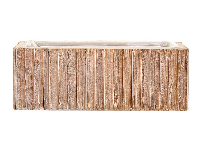 Cesto rettangolare in legno marrone 30,5x14,5x11h