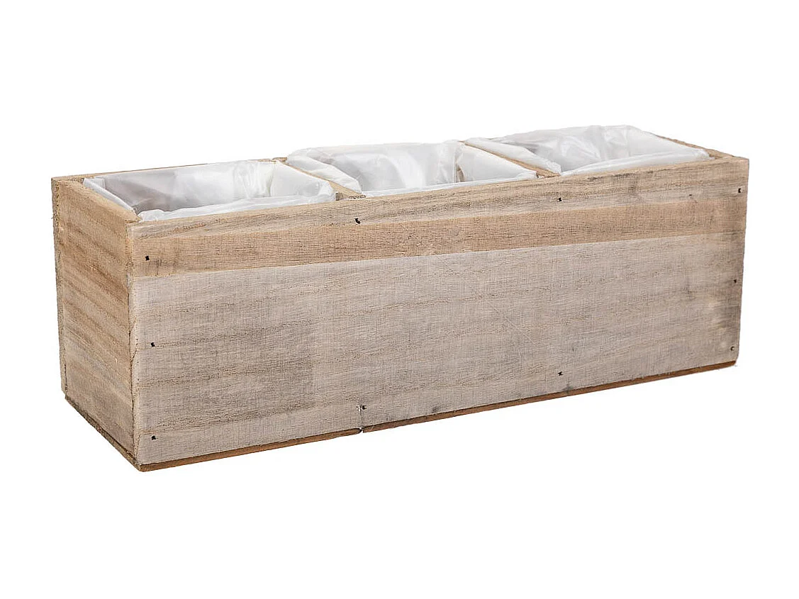 Cajón de madera marrón 30x10x10,5