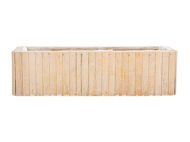 Cesto rettangolare in legno marrone 40,5x14,5x11h