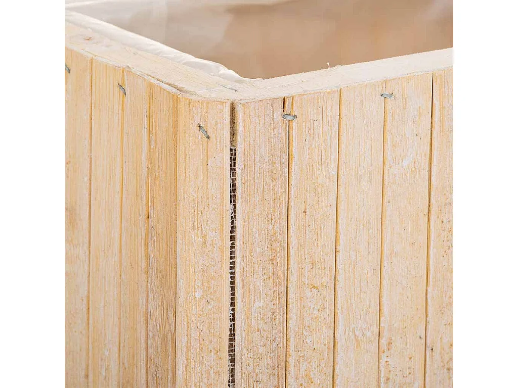 Cesto rettangolare in legno marrone 40,5x14,5x11h