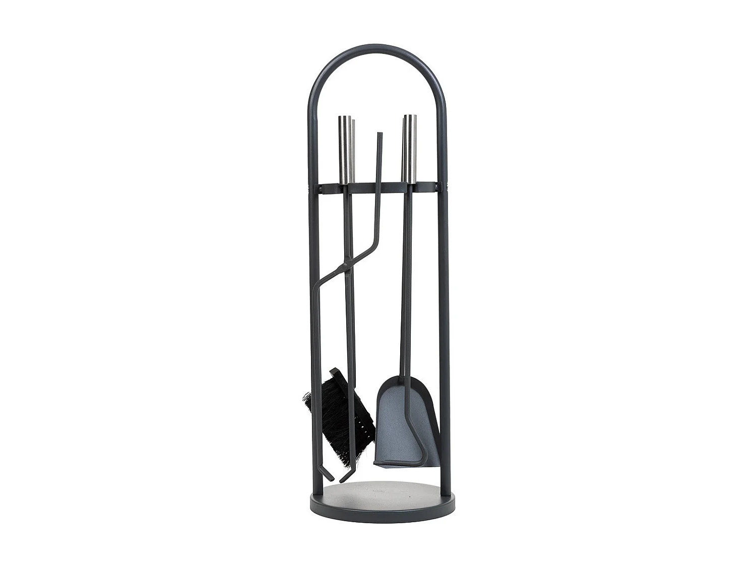 Herramientas para la chimenea de metal negro set 5pcs d22x68h cm