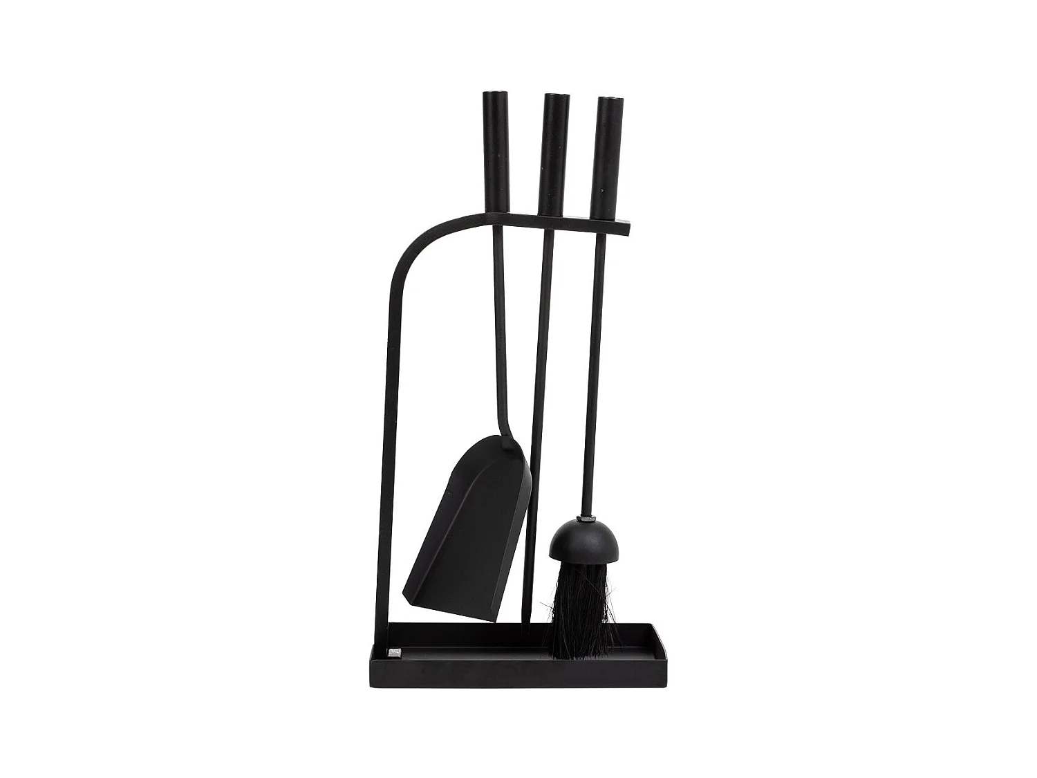 Ensemble de 5 outils pour cheminée en métal noir