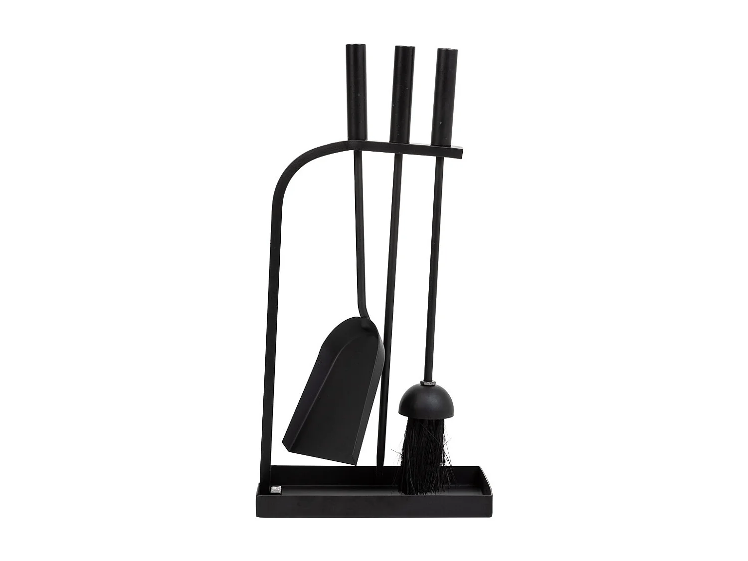 Set 4 herramientas de metal para la chimenea de metal negras