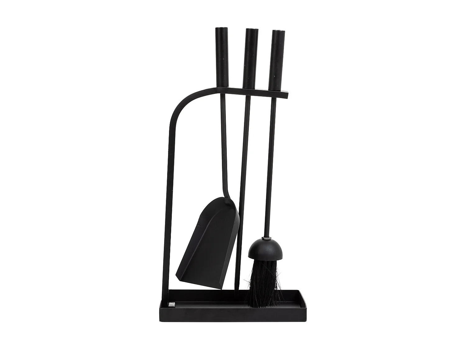 Set 4 herramientas de metal para la chimenea de metal negras