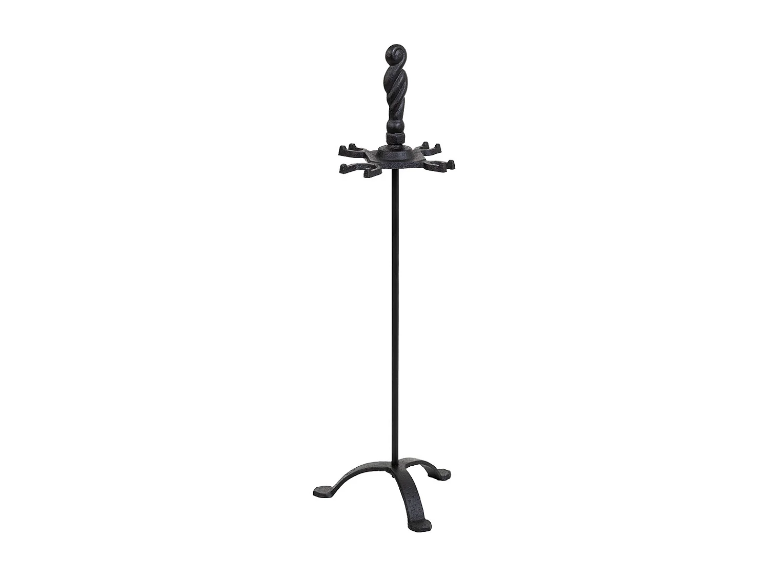 Conjunto de 5 utensílios para lareira em metal preto