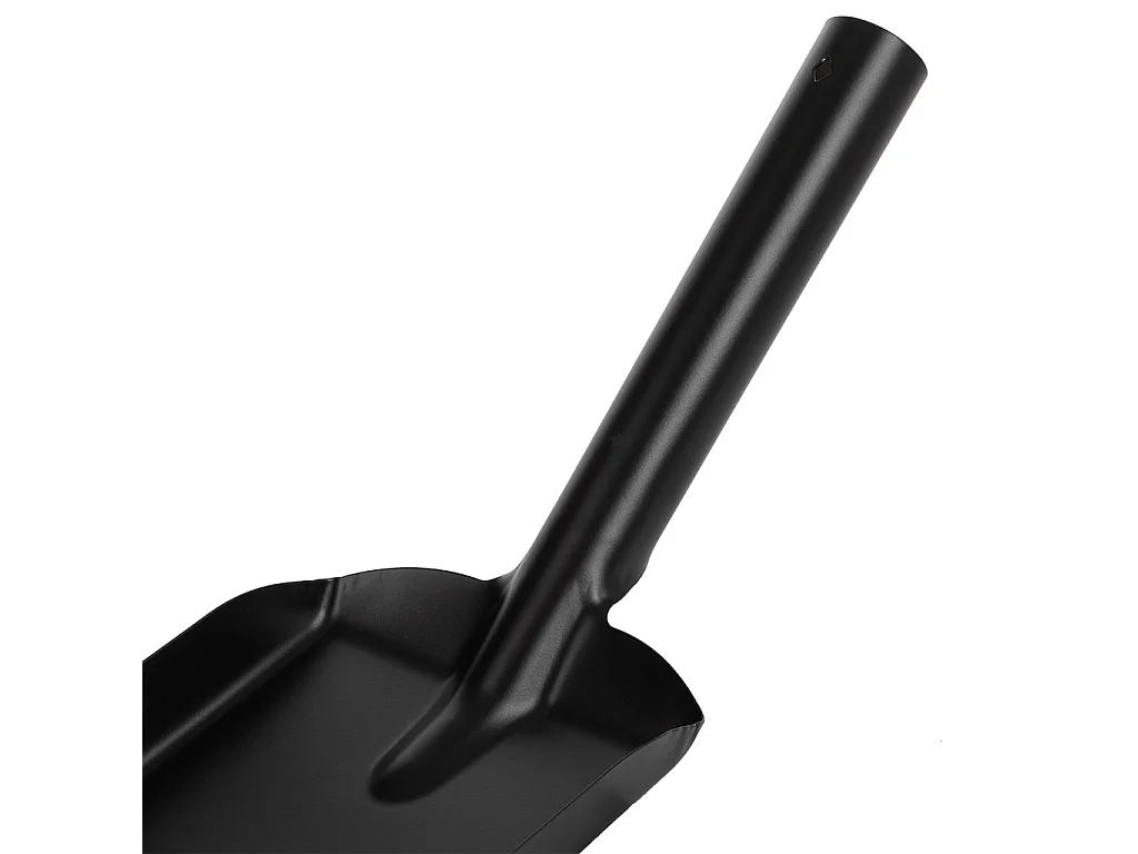 Paletta per caminetto in metallo nero 39x13x11h