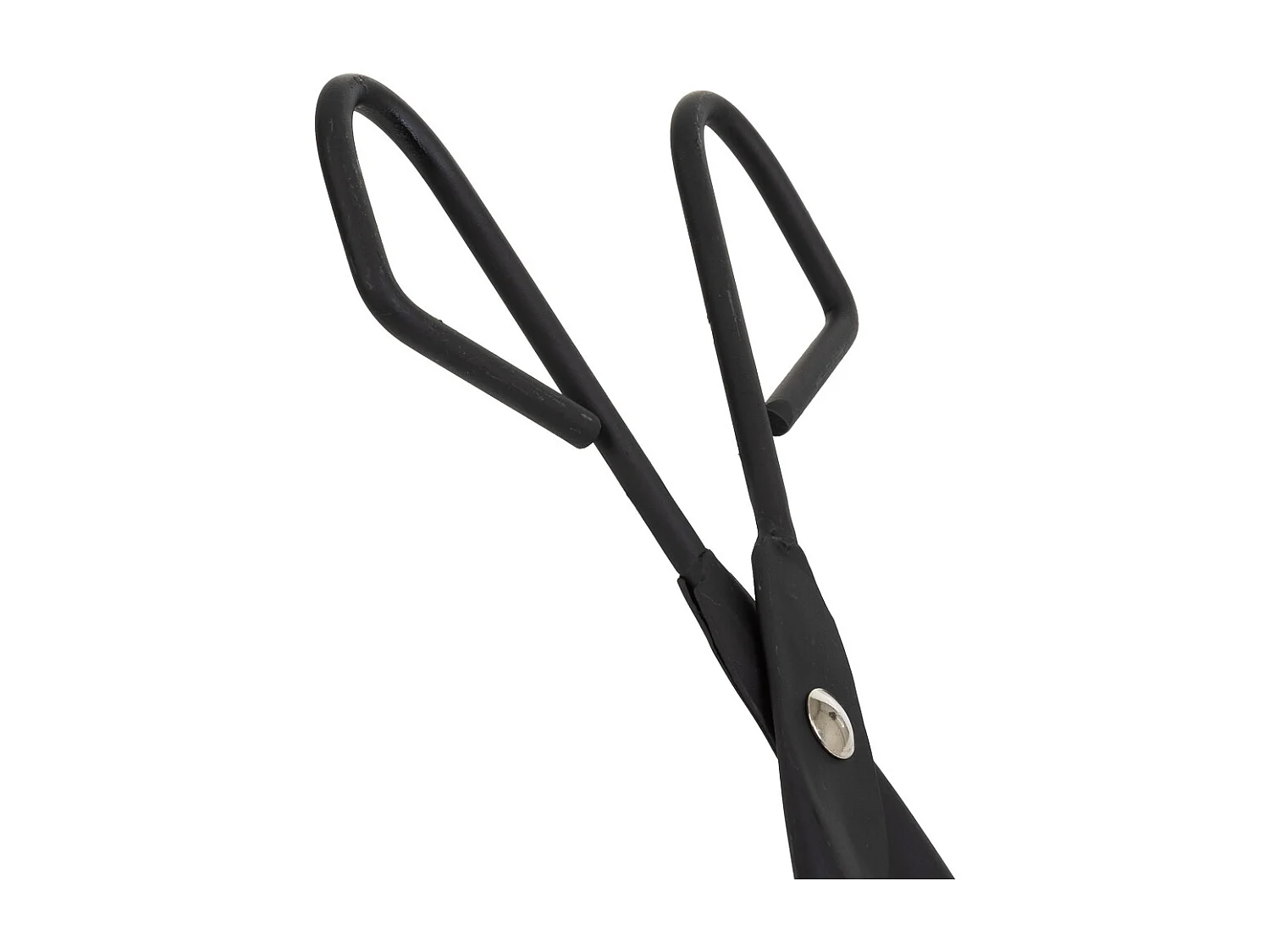 Tenazas para la chimenea de metal negro 45x10x02